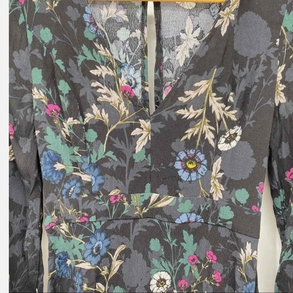 ASTR THE LABEL Black floral long sleeve dress size Small - Picture 6 of 9